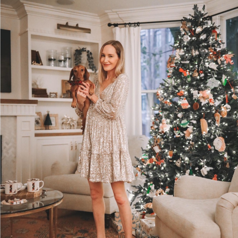 Vineyard Vines Sequin Tiered Dress